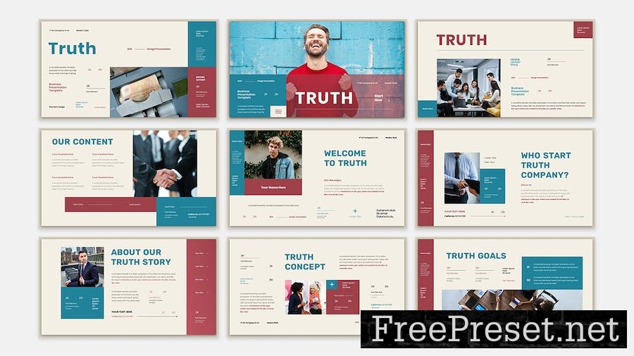 Truth Business Presentation Google Slide Template