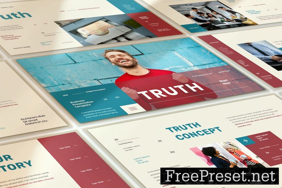 Truth Business Presentation Google Slide Template