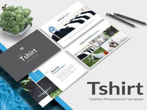 TSHIRT FASHION - Keynote Template C3BY8XB