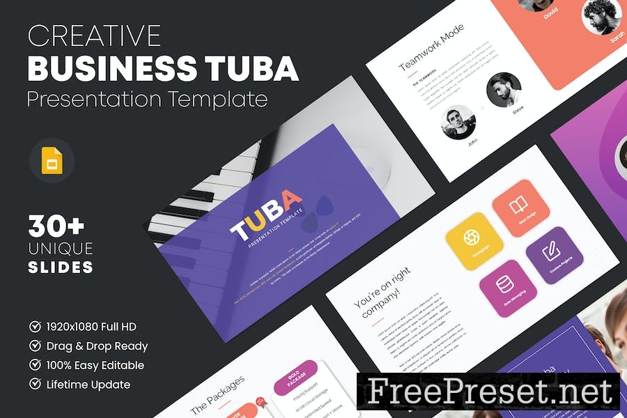 Tuba - Google Slides Template LG7TL6N