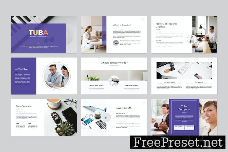 Tuba - PowerPoint Template 8VKPNMF