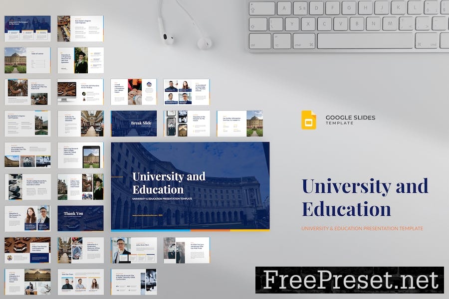 University and Education Google Slides Template 7VDARGR