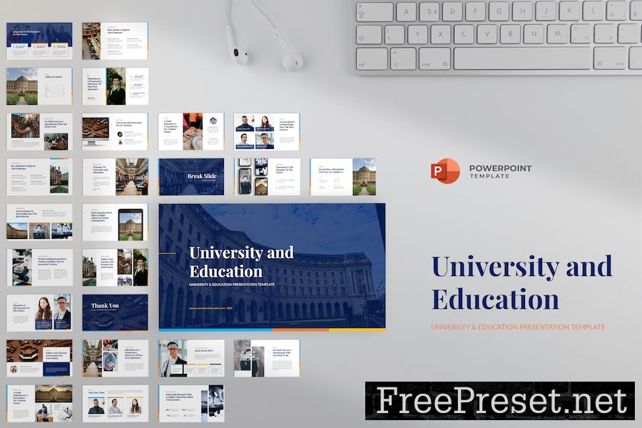 University and Education Powerpoint Template 5DPYPWU