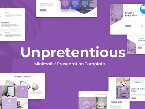 Unpretentious Purple Minimalist Business Keynote JRHN57C