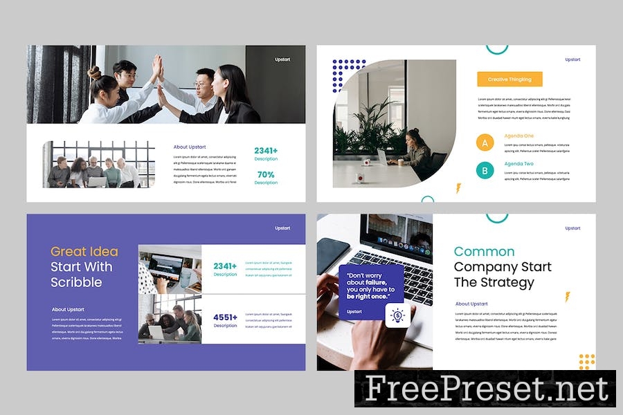 UPSTART - Business Modern Keynote Template LQVG6JJ