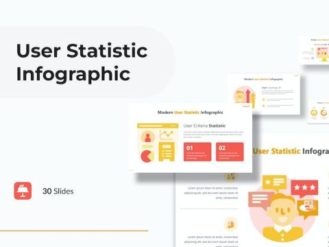 User Statistic Infographic Presentation Keynote A88GWS7