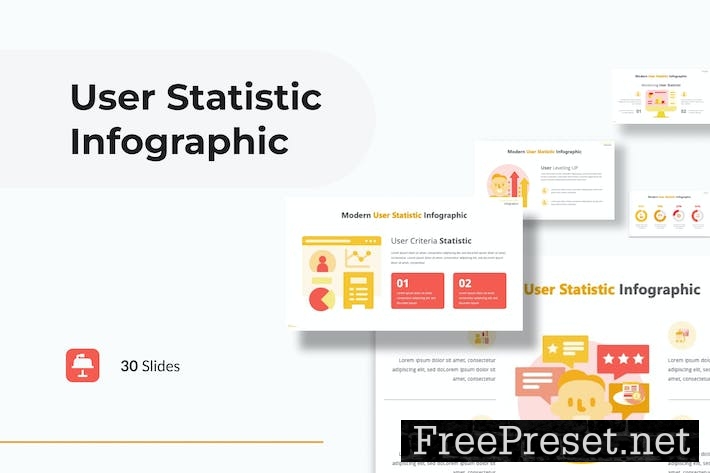 User Statistic Infographic Presentation Keynote A88GWS7