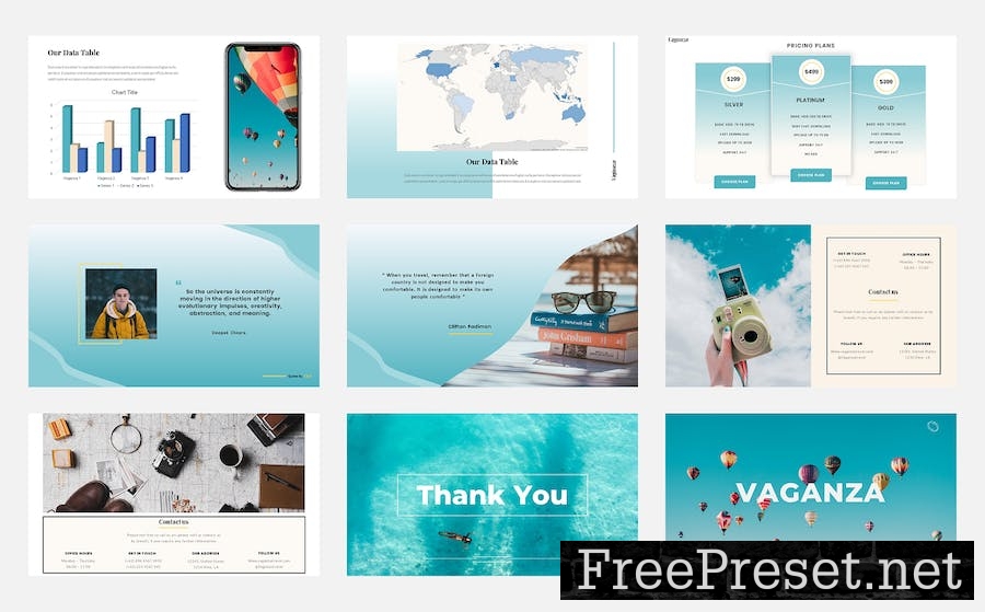 Vaganza – Travel Agency Keynote Template VZYT6YG