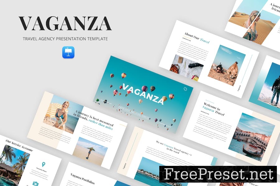 Vaganza – Travel Agency Keynote Template VZYT6YG