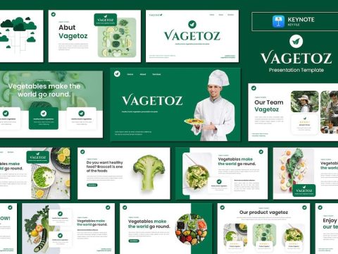 Vagetoz - Healthy food & vegetables Keynote HR5EK8T