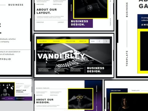 Vanderley - Business Presentation Keynote Template YKCQMB8