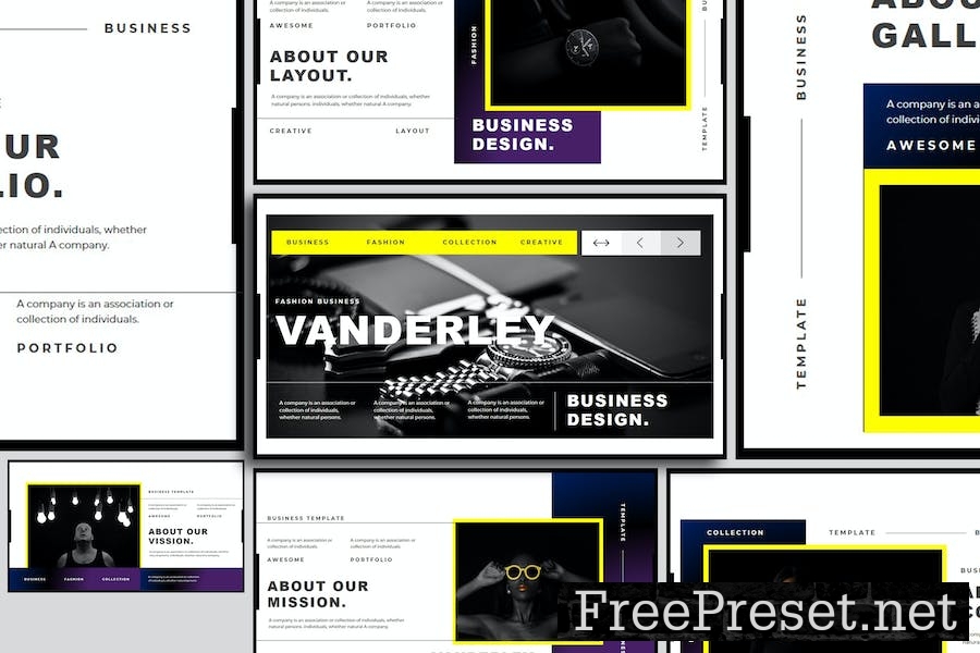 Vanderley - Business Presentation Keynote Template YKCQMB8