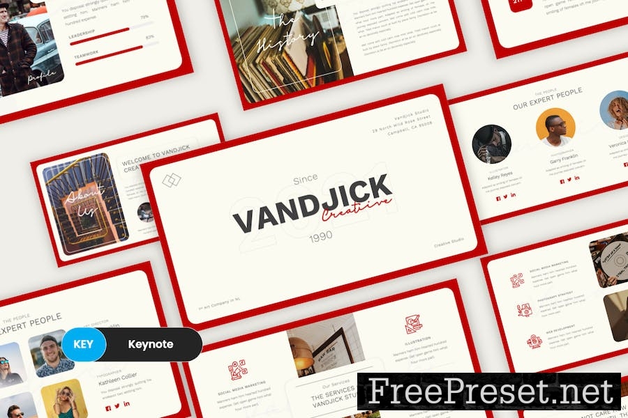 Vandjick - Creative Business Keynote Template NBHX8EJ