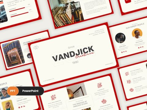 Vandjick - Creative Business PowerPoint Template RASVQCW