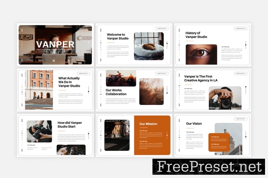 Vanper - Creative Google Slides Template Y7JPSRH