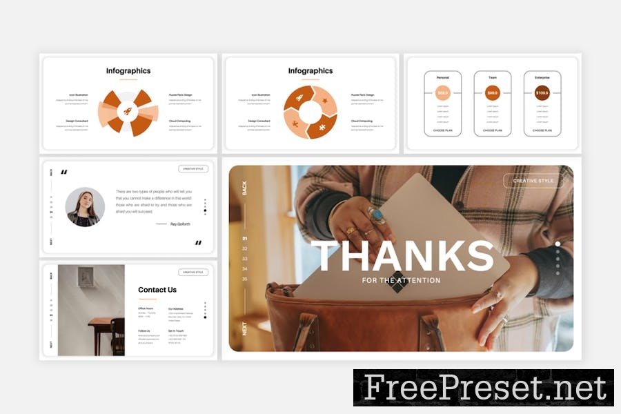 Vanper - Creative PowerPoint Template T8L228D