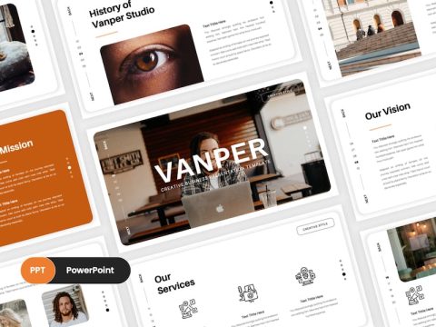 Vanper - Creative PowerPoint Template T8L228D