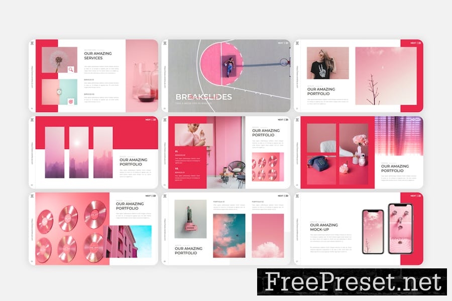 Vanshe - Minimal Pastel Google Slides Template 92TPN7E