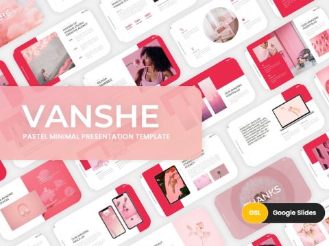 Vanshe - Minimal Pastel Google Slides Template 92TPN7E