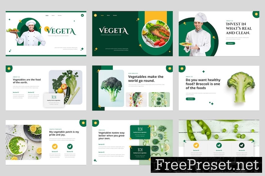 VEGETA- Healthy Food Keynote Template