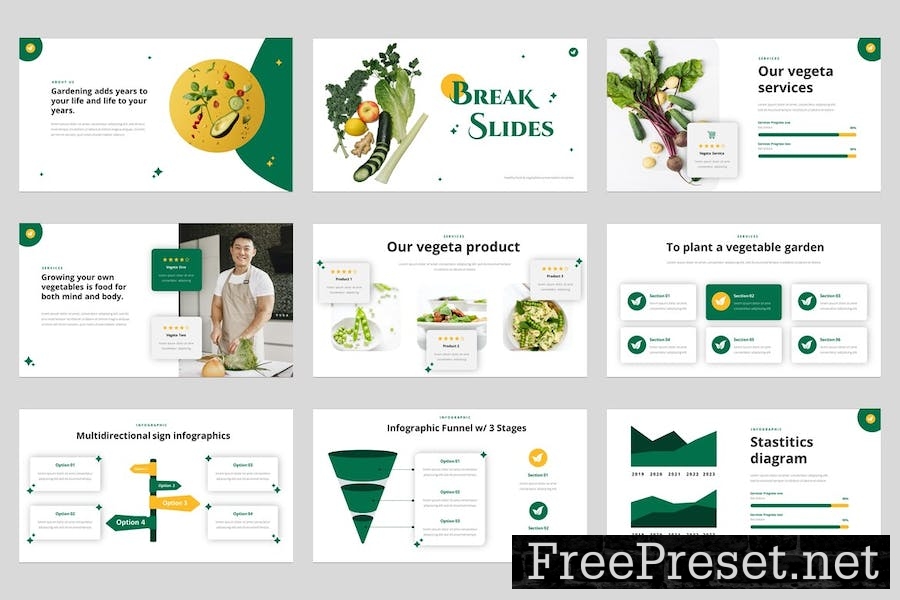 VEGETA- Healthy Food Keynote Template