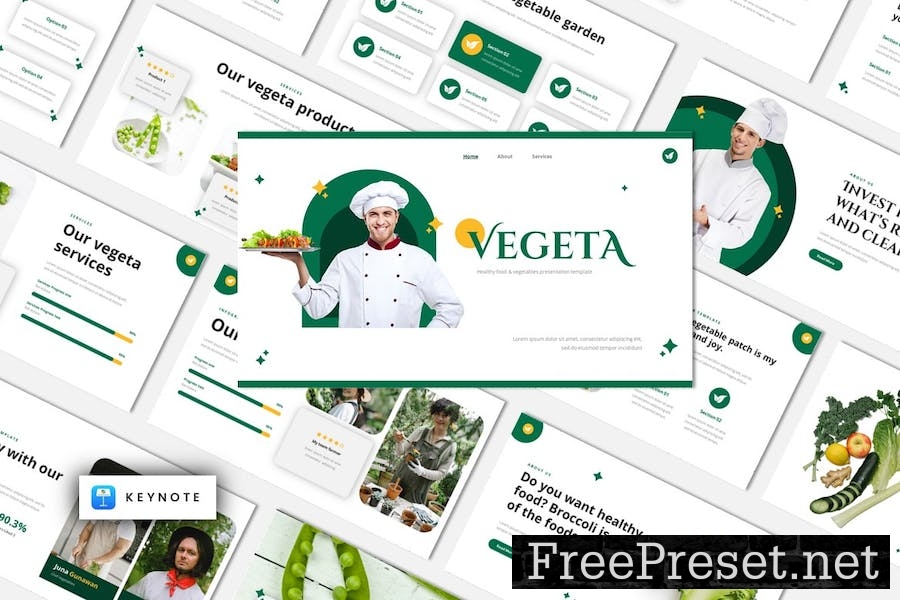 VEGETA- Healthy Food Keynote Template