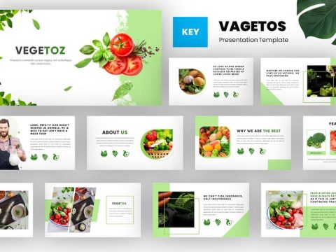 Vegetoz - Healthy Food Keynote Template 4KDTMPP