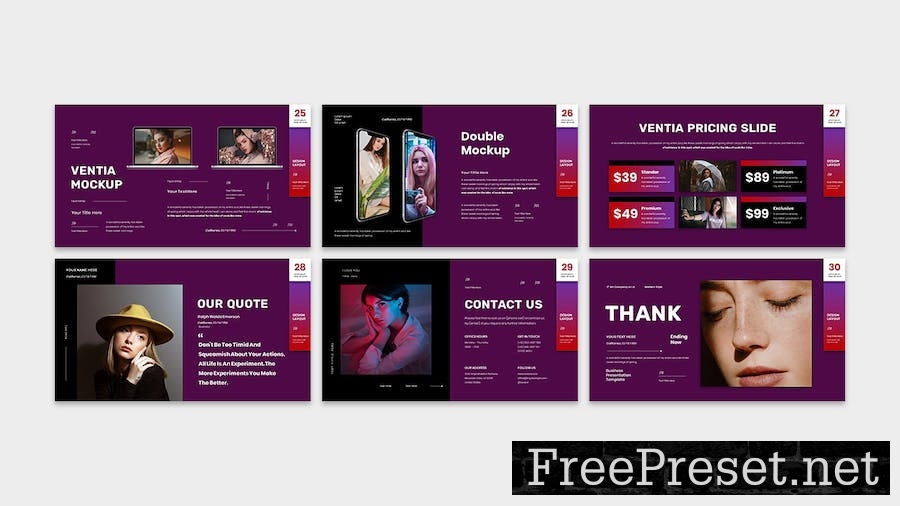 Ventia Business Presentation Google Slide Template R3BMQVA