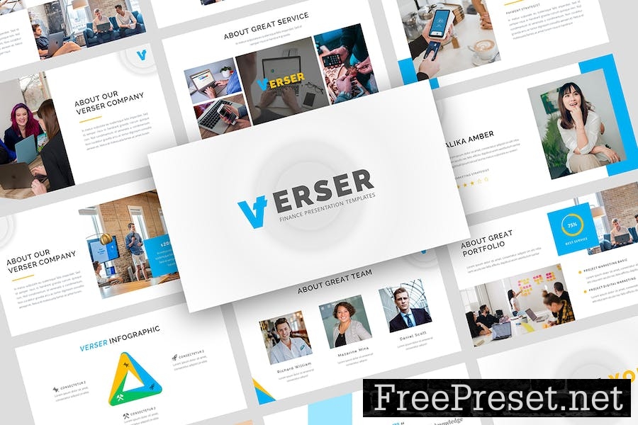 Verser - Finance Presentation Template WV2S9FG