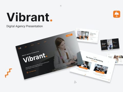 Vibrant - Digital Agency Presentation Keynote VC5KESN