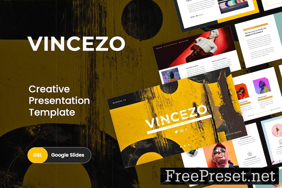 Vincezo - Creative Business Google Slides RGH3FM5