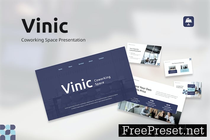 Vinic - Coworking Space Presentation Keynote T7VFCFT