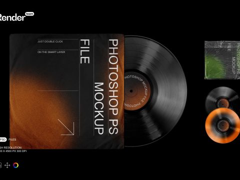 Vinyl Record Mockup Set 10283681