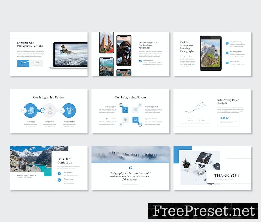 Vision – Photography & Portfolio PPT Template 9AC2MM5