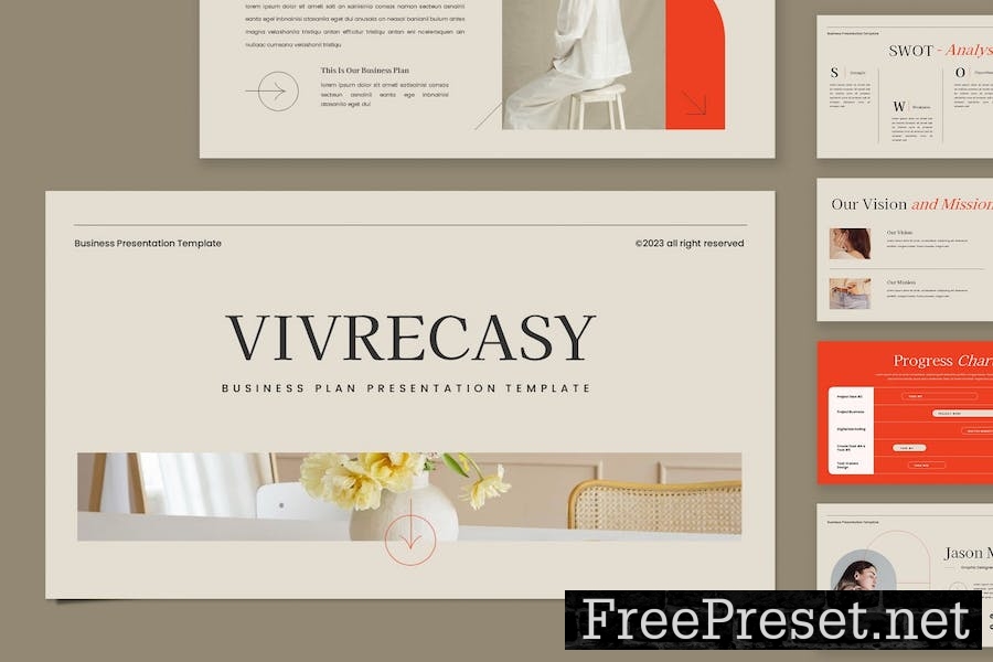 Vivrecasy - Business Plan Keynote Template BPMJLST