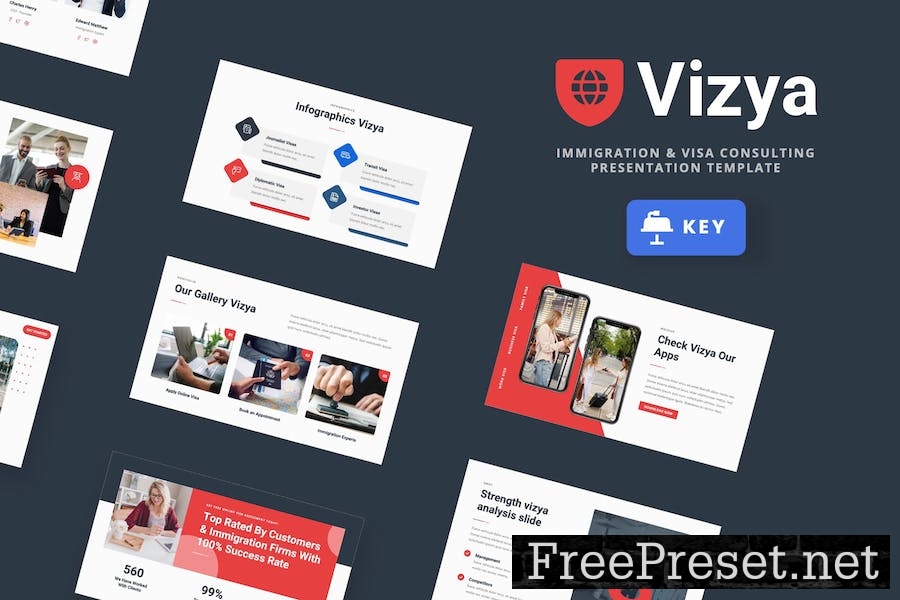 Vizya - Immigration Keynote Template ZHF33GH