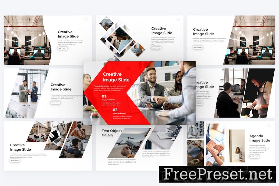 Volition Red Modern Multipurpose PowerPoint U3QNYCS