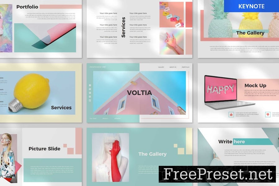 Voltia Minimal Keynote Presentation Template 2LBVYM7