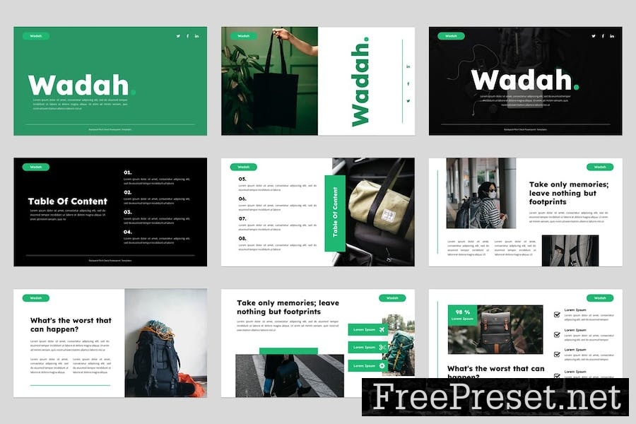 Wadah - Backpack Keynote Template P8CJN8Q