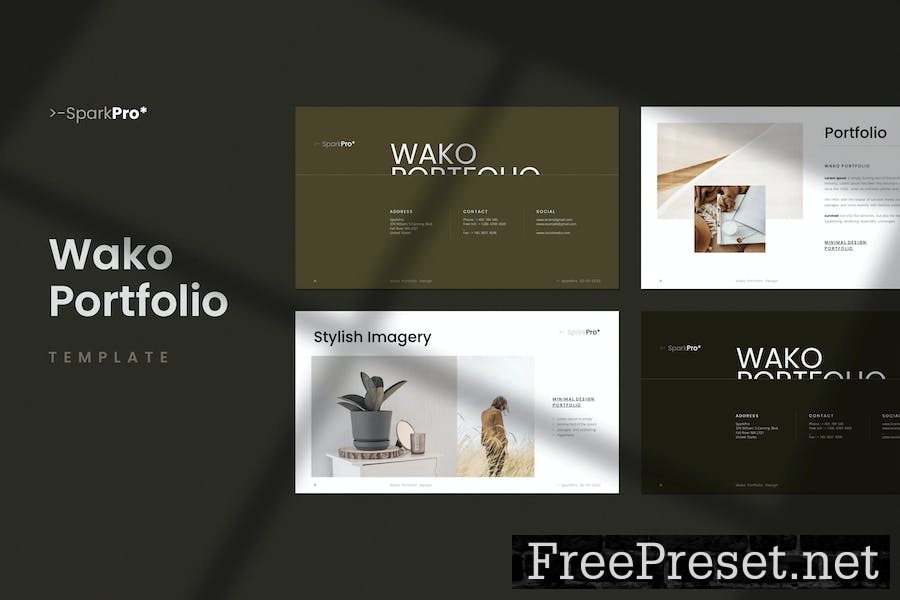 Wako Portfolio Template UT3GWB8