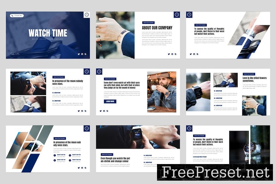 Watch Time - Watch Product Keynote Template B69GDNV