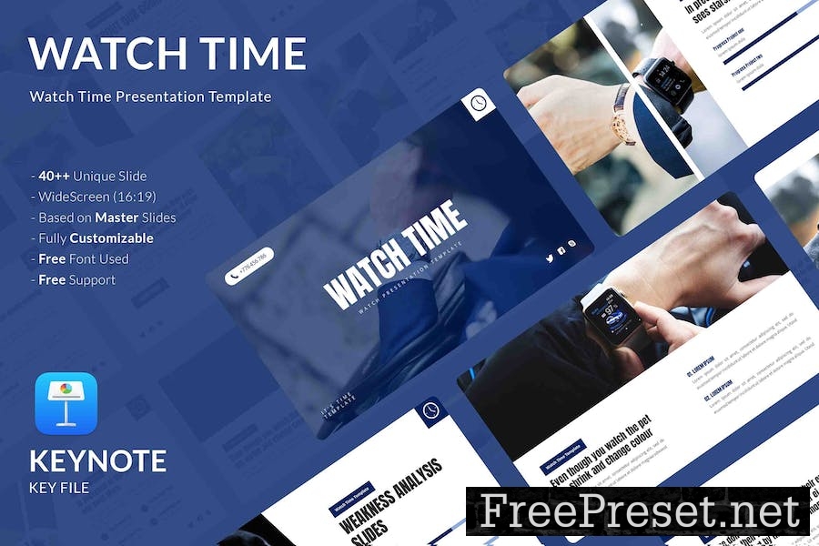 Watch Time - Watch Product Keynote Template B69GDNV