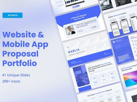 Website & App Portfolio Proposal Keynote 7N4R5S4