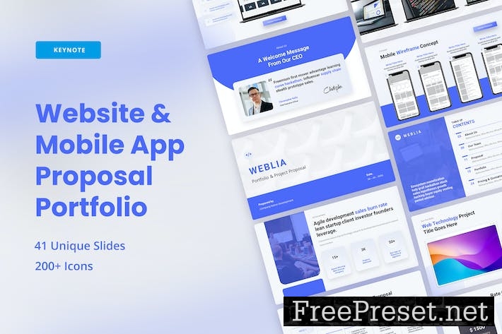 Website & App Portfolio Proposal Keynote 7N4R5S4