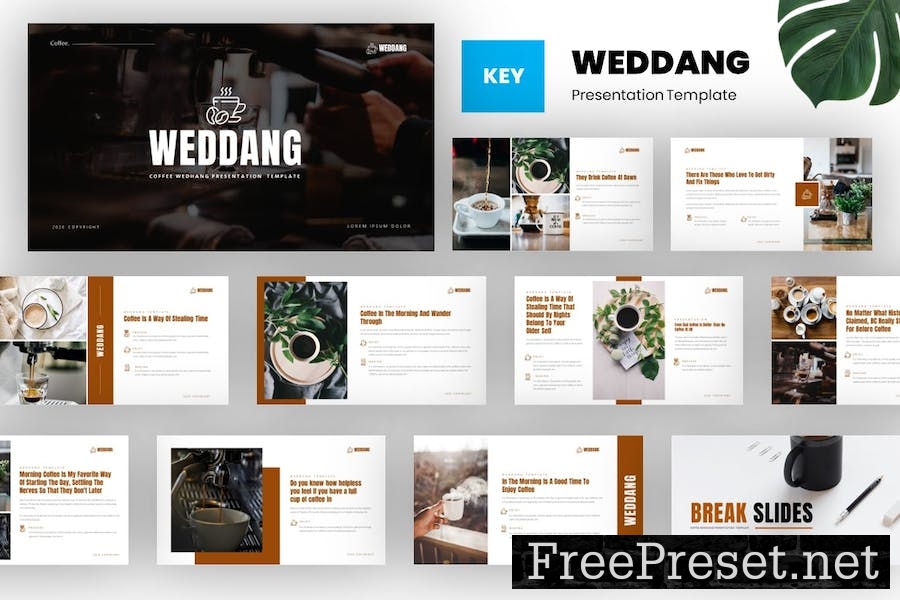 Weddang - Coffe Shop Keynote Template Z4ZQP4J