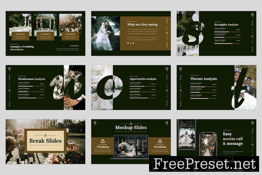 Wedding Photography Google Slides Template M8X6E7U