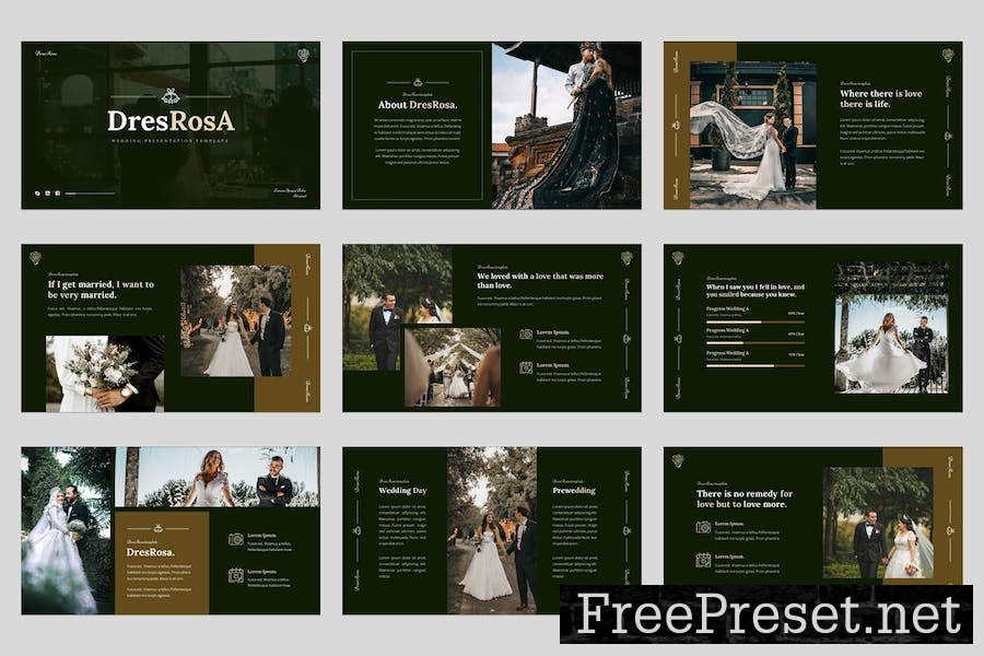 Wedding Photography Google Slides Template M8X6E7U