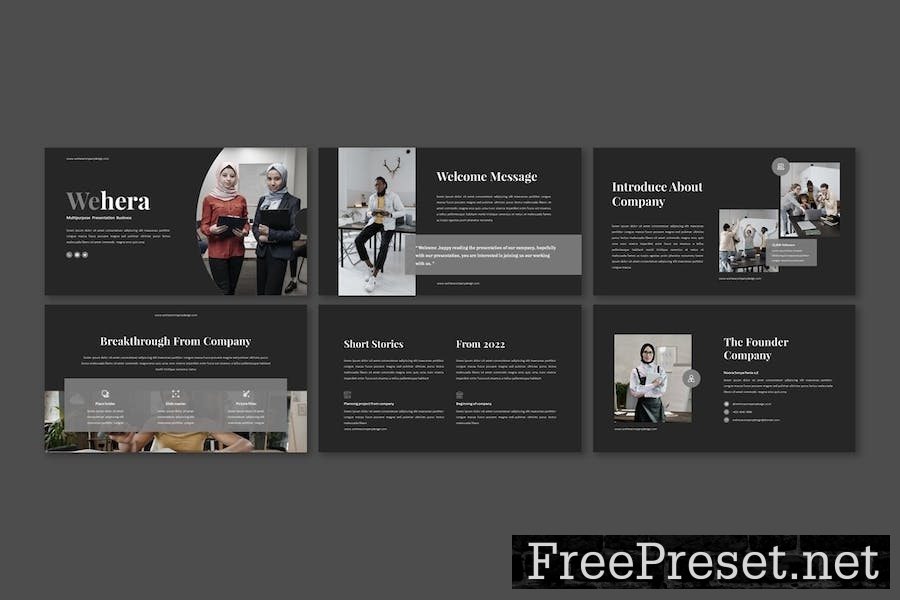 Wehera - Multipurpose Google Slides Template NRP4LE4