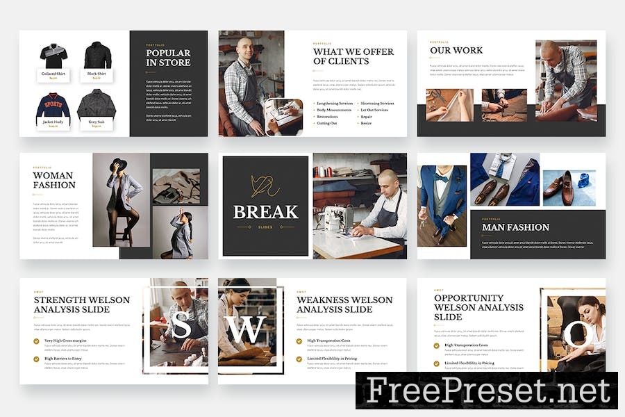 WÉLSON - Dressmaker & Tailor Keynote Template LU5TGKP