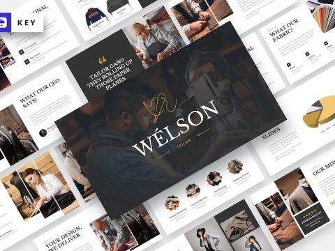 WÉLSON - Dressmaker & Tailor Keynote Template LU5TGKP